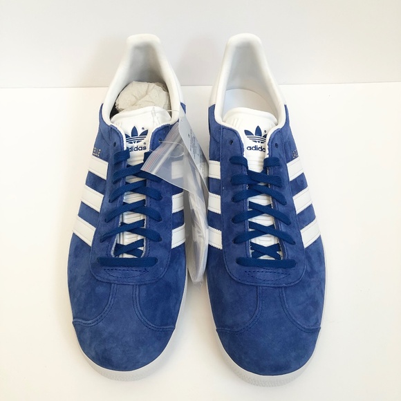 Adidas Gazelle Sneakers in Royal Blue/White sz 11 Mens US + extra laces NIB - Picture 4 of 10